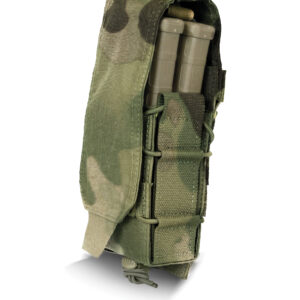 TYR Tactical® Combat Adjustable Double Rifle Mag Pouch with Removable Closure
